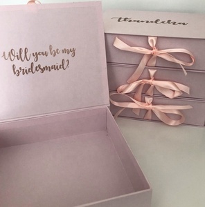 Fatto alle Vostre Specifiche Scatole Regalo di Nozze di Carta Fatti A Mano Da Sposa Contenitore di Regalo Del Partito - Product Image 5