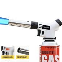 Pistolet à flamme au butane portable, briquet de cuisine, torche à gaz, allumage électronique, haute performance, allumage à flamme stable pour barbecue en plein air