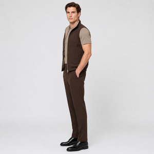 Conjunto <span class=keywords><strong>de</strong></span> <span class=keywords><strong>Ropa</strong></span> <span class=keywords><strong>de</strong></span> 3 Piezas <span class=keywords><strong>para</strong></span> Hombre, Chaqueta sin Mangas Reversible con Cierre, Camiseta <span class=keywords><strong>de</strong></span> Manga Corta, Pantalones Elásticos, OEM Personalizado - Product Image 2