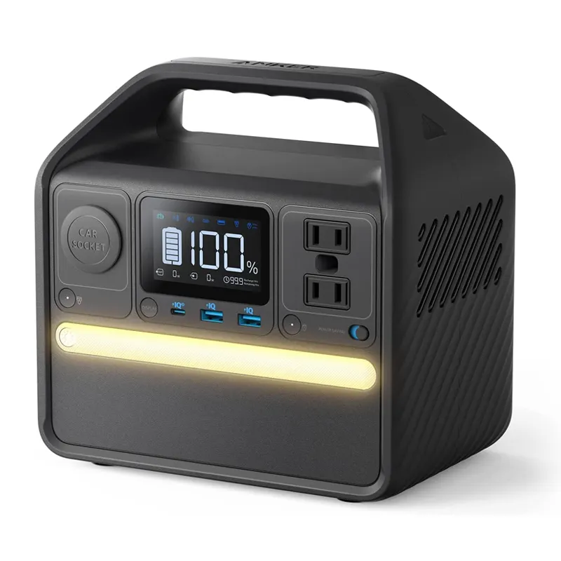 Lifepo4 Portable Power Station, 256Wh Solar Generator (Solar Panel Optional) with LiFePO4 Battery Pack,