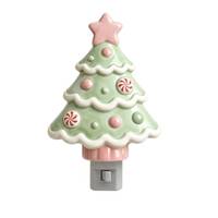 Veilleuse de Noël en forme de lapin et de lune à brancher sur prise murale, lampe LED décorative pour les fêtes, veilleuse sécurisée pour enfants