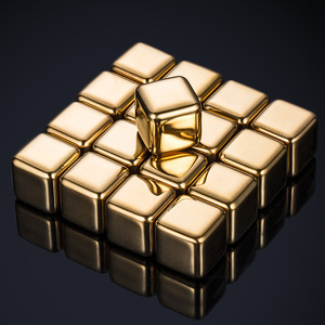 Whiskey Stones Bộ Quà Tặng 8 tái sử dụng Vàng Thép không gỉ <span class=keywords><strong>ice</strong></span> <span class=keywords><strong>cubes</strong></span> Chic Rock thiết kế kẹp cho Scotch <span class=keywords><strong>drinkware</strong></span> phụ kiện - Product Image 5