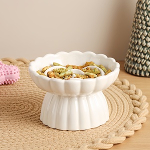 Tigela de Cerâmica para Gatos com Alimentação Lenta, Antivómito, Proteção do Pescoço, Tigela Elevada para Ração de Animais de Estimação - Product Image 6