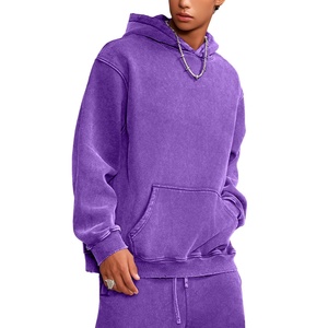 Autumn Embroidered Oversized Pullover Hoodie Wash Plush Cotton Hooded <b>Sweatshirt</b> <b>Vintage</b> Heavyweight Men Streetwear - Product Image 1