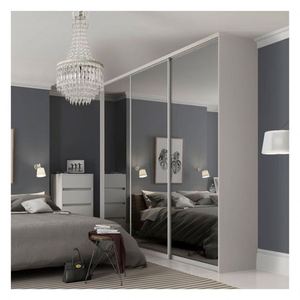 Muebles de Dormitorio de Diseño Moderno, Armario con Cajones Lacados y Espejo, Ropa Personalizada - Product Image 6