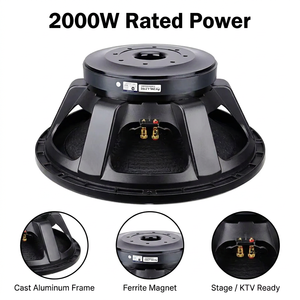 Subwoofer professionnel de 21 pouces, 2000 W RMS, haut-parleur PA haute puissance, bobine vocale de 152 mm, aimant de 300 mm pour système de sonorisation de scène - Product Image 2