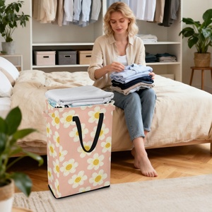 Sac de rangement anti-poussière en polyester réutilisable, résistant à l'eau, grand format, écologique, motif floral hawaïen, collection Aloha - Product Image 6