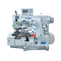 Machine à coudre interlock à entraînement direct B-500-02BB neuve, avec moteur en fer, triple aiguille, haute vitesse, pour la pose de bandes de ruban – Approvisionnement direct usine