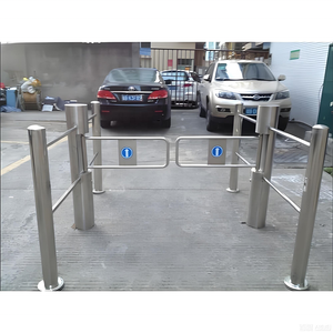 Tourniquet automatique à cylindre vertical à ouverture et fermeture automatiques pour entrée et sortie de supermarché, reconnaissance faciale, acier inoxydable, 2 voies - Product Image 3