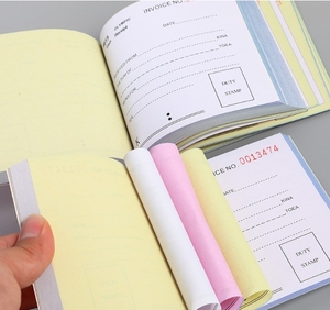 Rouleau de papier autocopiant NCR sans carbone de haute qualité, logo personnalisé bleu, duplicata de <span class=keywords><strong>facture</strong></span>, <span class=keywords><strong>carnet</strong></span> - Product Image 6