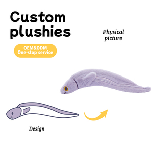 Animali farciti personalizzati <span class=keywords><strong>peluche</strong></span> anguilla Instagram stile Lovelys Plushie con produzione professionale OEM supporta il campionamento - Product Image 2