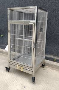 Gabbie per uccelli grandi in acciaio inossidabile e in acciaio inox grandi gabbie per pappagalli in vendita e gabbie per uccelli personalizzate in vendita - Product Image 4