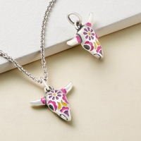 Pendentif en émail tendance en argent sterling S925, bracelet et collier DIY, accessoires de différents designs, vente en gros, série James Avery