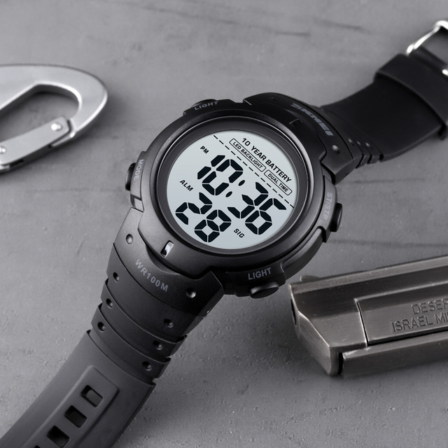 Skmei 1560 Relojes Original Men Watches 100m Wristwatch Led Sports Digital Watch with Silicone Band for Men