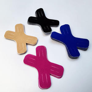 Bande de soutien athlétique réutilisable Yiwu en forme de X, bleu roi, noir, rose, couleur chair, pour la protection des blessures sportives - Product Image 1