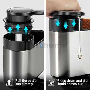 Masthome Stainless Steel <strong>Kitchen</strong> Sink Organizer Sink <strong>Caddy</strong> <strong>Kitchen</strong> Soap Dispenser <strong>Caddy</strong> - Product Image 3