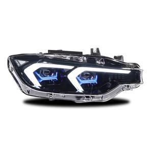 Conjunto de faros delanteros BMW Serie 3 F30 con lentes LED de doble color DRL para actualización 2012-2018 - Product Image 4