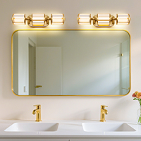 Nouvelle conception, design américain postmoderne, éclairage en cristal pour la maison, applique murale LED moderne pour chambre à coucher, salon, salle de bain