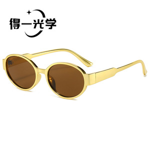 Oval <b>Sunglasses</b> Black PC Frame UV400 Protection Unisex Outdoor Use - Product Image 4