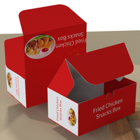 Venta al por mayor de China, aperitivos para llevar, comida rápida, caja de pollo para freír perros calientes para llevar, hamburguesa, pollo frito, caja de embalaje de contenedor de comida rápida