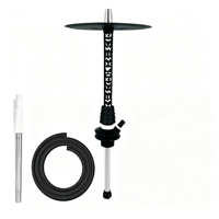 Kit complet de chicha moderne Misha en acier inoxydable et alliage d'aluminium, narguilé pour salon