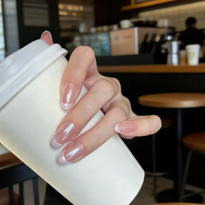 <span class=keywords><strong>Uñas</strong></span> Postizas Blancas Plateadas de Alta Calidad, <span class=keywords><strong>Uñas</strong></span> a Presión Hechas a Mano <span class=keywords><strong>con</strong></span> Diseño de <span class=keywords><strong>Rosa</strong></span>, Mariposa y Lazo - Product Image 2