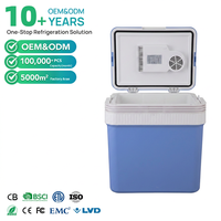 Vente en gros de glacières portables pour le camping et les pique-niques en plein air, 24 L, réfrigérateur de voiture 12 V CC