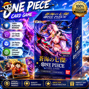 Jeu de cartes One Piece OP-14 Booster Box OP14 The Seven Seas Booster Box One Piece OP14 Boîte de présentation du jeu de cartes à collectionner japonais - Product Image 1