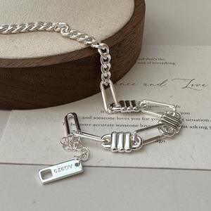 S925 Sterling Silver Retro Bracelet Style Coréen Simple Retro Fine String Bijoux avec Niche Design Knot - Product Image 5