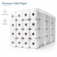 Vente flash - Papier toilette ultra doux 1/2/3/4 plis, 100% pulpe vierge, papier toilette pas cher