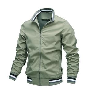 Chaqueta de moda de primavera y otoño para hombre, <span class=keywords><strong>cortavientos</strong></span> de <span class=keywords><strong>Golf</strong></span> impermeable informal con chaqueta de bombardero ligera, estilo Formal al por mayor - Product Image 3