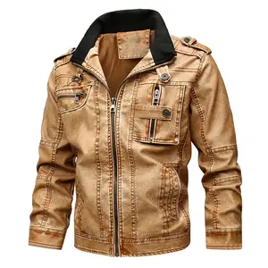 2023 Высококачественная мужская мотоциклетная куртка больших размеров 7XL Осенне-зимняя винтажная куртка из искусственной кожи