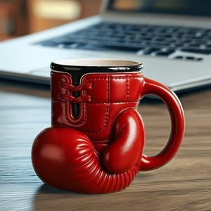 Taza <span class=keywords><strong>de</strong></span> <span class=keywords><strong>Boxeo</strong></span> Única Hecha a Mano, Tazas <span class=keywords><strong>de</strong></span> Café Rojas <span class=keywords><strong>con</strong></span> Forma <span class=keywords><strong>de</strong></span> <span class=keywords><strong>Guantes</strong></span> <span class=keywords><strong>de</strong></span> <span class=keywords><strong>Boxeo</strong></span> 3D, Tazas <span class=keywords><strong>de</strong></span> Té Divertidas y Novedosas para Entusiastas del Deporte - Product Image 2