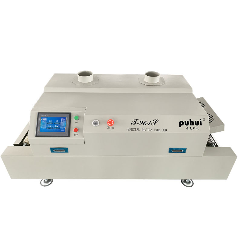 НОВЫЙ smt Puhui T-961S Высокая стабильность сенсорный ЖК-дисплей Инфракрасный Обогреватель пайка методом оплавления припоя горячим воздухом печь SMD сварочное оборудование