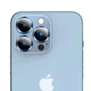 USAMS Film Kaca Lensa Kamera Belakang Logam Bening, Tinggi untuk IPhone13 Pro Max
