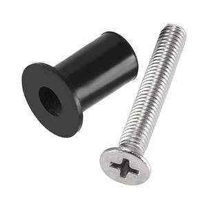 M5 de neopreno bueno tuerca latón inserte nueces con M5 x 25mm Acero inoxidable Pozi tornillo - Product Image 3