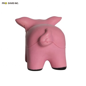Eco-friendly PU Pig Shape Exercise Toy with Custom logo PU <b>Squeeze</b> Foam Toy Stress <b>Ball</b> - Product Image 5