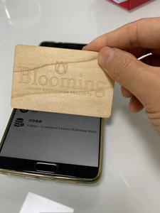 Tarjetas de Visita de Madera Ecológicas con Logotipo Personalizado, Impresas con RFID NFC, Grabadas con Láser, con Garantía VIP para Compras - Product Image 5