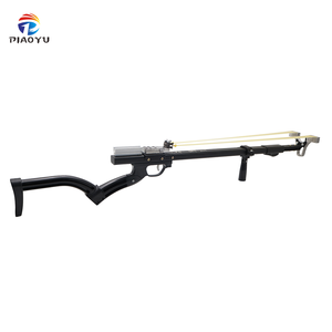 Slingshot en métal noir Piaoyu, slingshot professionnel puissant avec poignée télescopique, pour la <span class=keywords><strong>chasse</strong></span> en plein air - Product Image 1