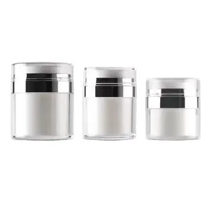 Frasco de cosméticos personalizado, frasco de bomba sin aire, crema acrílica, 30ml, 15ml, 50ml