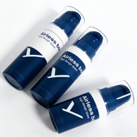 Flacon Airless en Plastique PP de 5 ml, 10 ml, 15 ml pour Lotion, Crème, Sérum, Gel Douche, Emballage Cosmétique