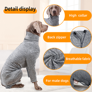 Mono grande de 4 Patas aprobado por el veterinario, ropa para mascotas para arrojar perros, pijama cómodo, Mono para cirugía - Product Image 5