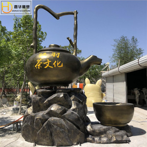 Fontaine à eau en fibre de verre Jiahua, style chinois, décoration de jardin extérieur - Product Image 4