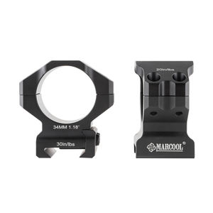 Pour Marcool 7075 34mm moyen tisserand anneau montage en alliage d'aluminium chasse portée accessoire 34mm Tube diamètre 20mm Base Type chasse - Product Image 1