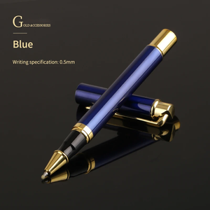 Neue Hot Sale hochwertige Luxus Vergoldung bunt mit Kappe aus fließende Tinte glatt schreiben Metall Roller Pen mit benutzer definierten Logo - Product Image 3