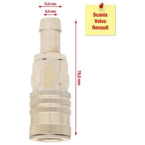 KS TOOLS - 455.0076 Condenser filling and relief <b>adaptor</b>, Scania340/360 - EAN 4042146400487 HEAVY VEHICLES - Product Image 2