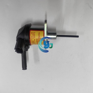 อะไหล่รถขุดคุณภาพสูงใหม่ วาล์วโซลินอยด์หยุดน้ำมันเชื้อเพลิง 12V รุ่น 1A021-60017 1A02160017 สำหรับเครื่องยนต์ D1503 รถขุด KX121-3S KX161-3S KX91 - Product Image 2