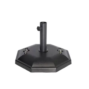 28kg Achteckiger Zement-Schirmständer mit Doppelgriffen für Outdoor-Sonnenschirme - Product Image 1