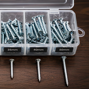 Kit Surtido <span class=keywords><strong>de</strong></span> <span class=keywords><strong>Tornillos</strong></span> <span class=keywords><strong>para</strong></span> Madera, 152 Piezas, Plateados con Zinc, Acero C1022, Cabeza Plana, Phillips, 6 Tamaños, en Caja <span class=keywords><strong>de</strong></span> Almacenamiento, Uso General - Product Image 5