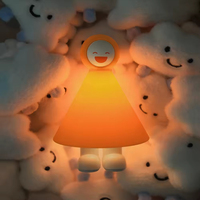 Petite lampe de camping LED rechargeable par USB, portable, style Little Rainman Anime, ambiance lumineuse chaude pour la décoration de chambre